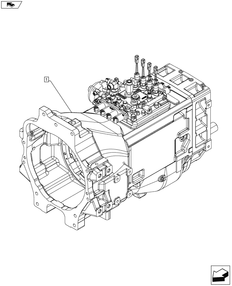 Схема запчастей Case IH PUMA 130 - (21.113.00) - SERVICE KIT, TRANSMISSION, FULL-POWERSHIFT (21) - TRANSMISSION