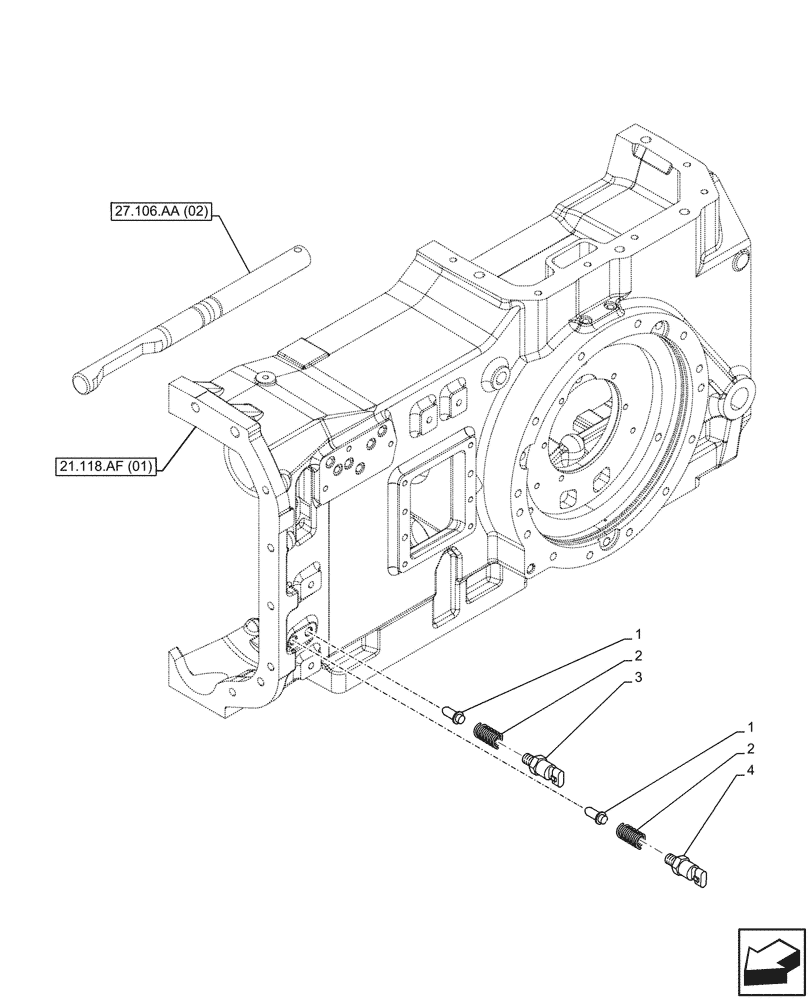 Схема запчастей Case IH MAXXUM 145 - (55.022.AB[02]) - VAR - 758414, 758416, 759379 - TRANSMISSION, TEMPERATURE SWITCH (55) - ELECTRICAL SYSTEMS