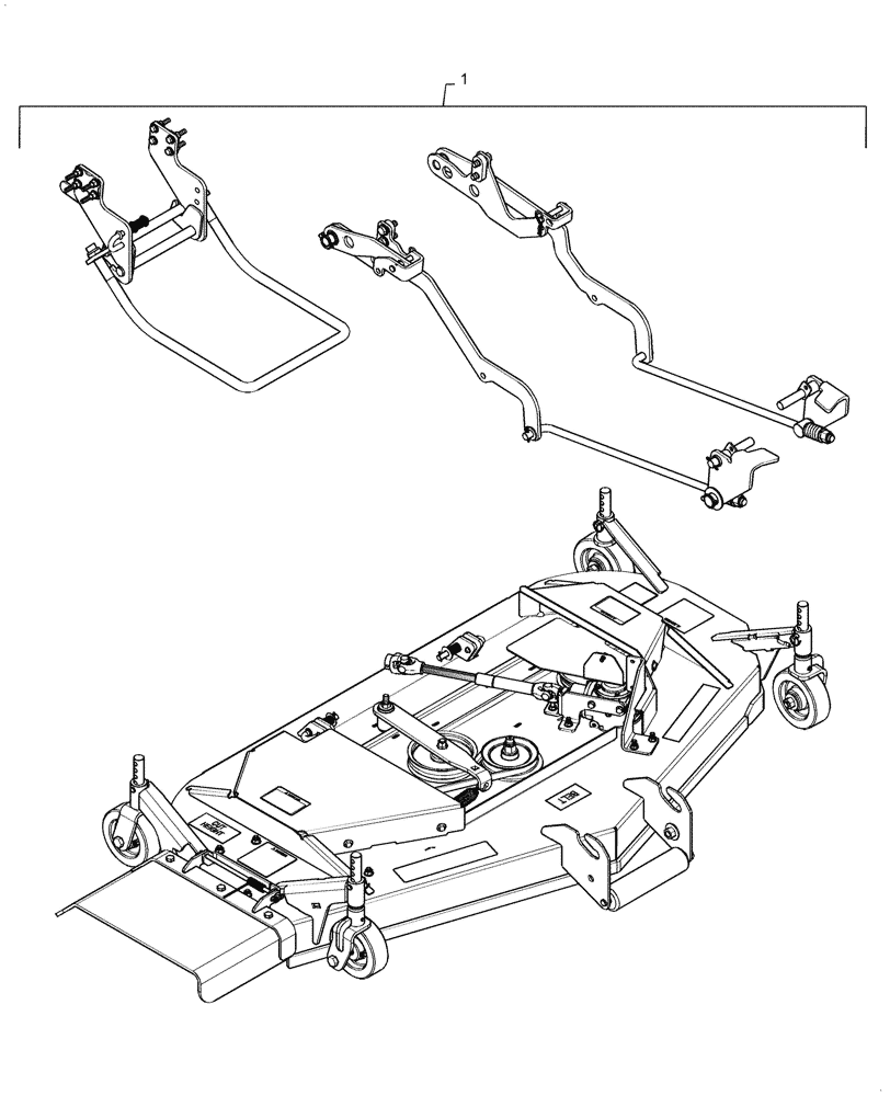 Схема запчастей Case IH MW166S - (58.910.AB[15]) - VAR - 717966016 - MOWER DECK ASSY, CL 2, SERIES 1, (BSN YDWWL5001) (WHOLEGOODS) (58) - ATTACHMENTS/HEADERS