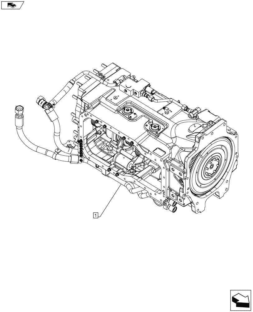 Схема запчастей Case IH PUMA 170 - (21.000.01) - SERVICE KIT, TRANSMISSION (21) - TRANSMISSION