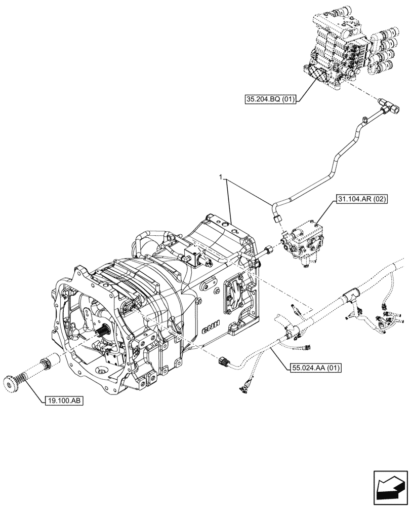 Схема запчастей Case IH MAXXUM 115 - (88.000.21[01]) - SERVICE KIT, TRANSMISSION (88) - ACCESSORIES