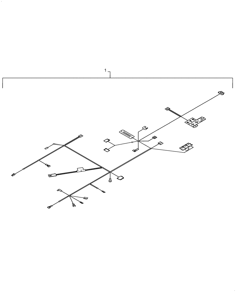 Схема запчастей Case IH D40 - (06.08.01) - MAIN HARNESS (06) - ELECTRICAL SYSTEMS