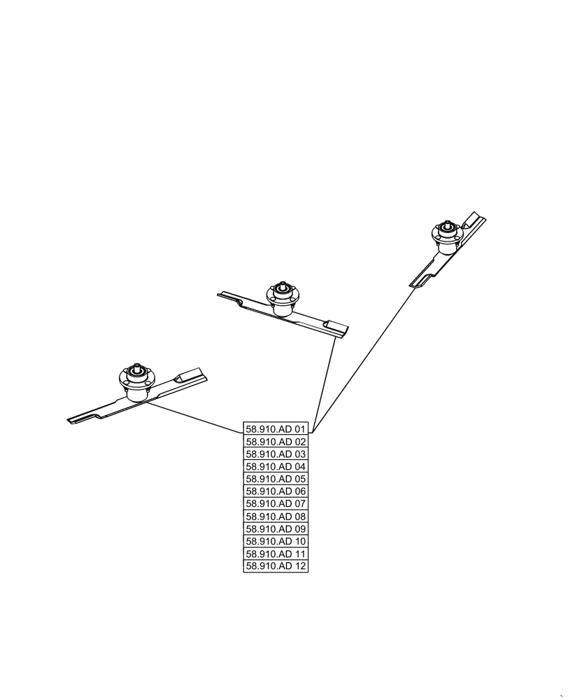 Схема запчастей Case IH MW266S - (58.000.00[04]) - SECTION INDEX - CUTTER (58) - ATTACHMENTS/HEADERS