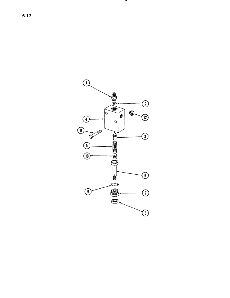 Схема запчастей Case IH 1670 - (6-12) - FOOT-N-INCH VALVE (03) - POWER TRAIN