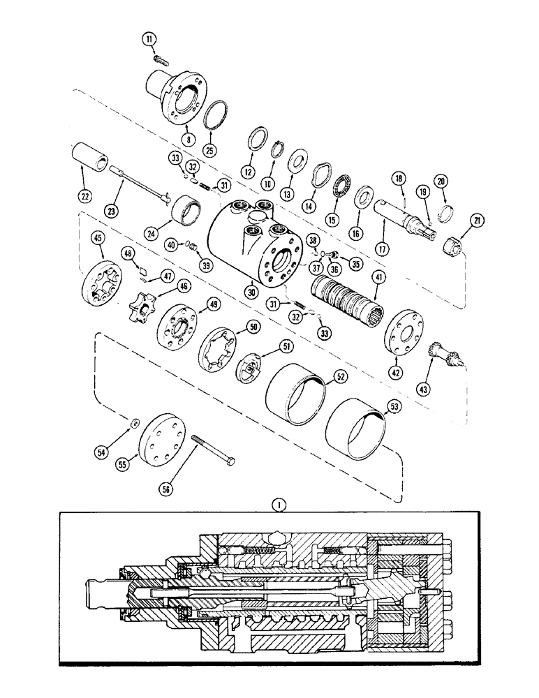 Схема запчастей Case IH 1370 - (134) - STEERING PUMP AND VALVE ASSEMBLY (05) - STEERING