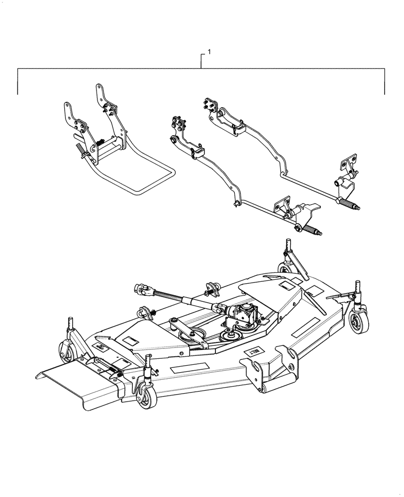 Схема запчастей Case IH MW172S - (58.910.AB[29]) - VAR - 717966086 - MOWER DECK ASSY, CL 3 (WHOLEGOODS) (58) - ATTACHMENTS/HEADERS