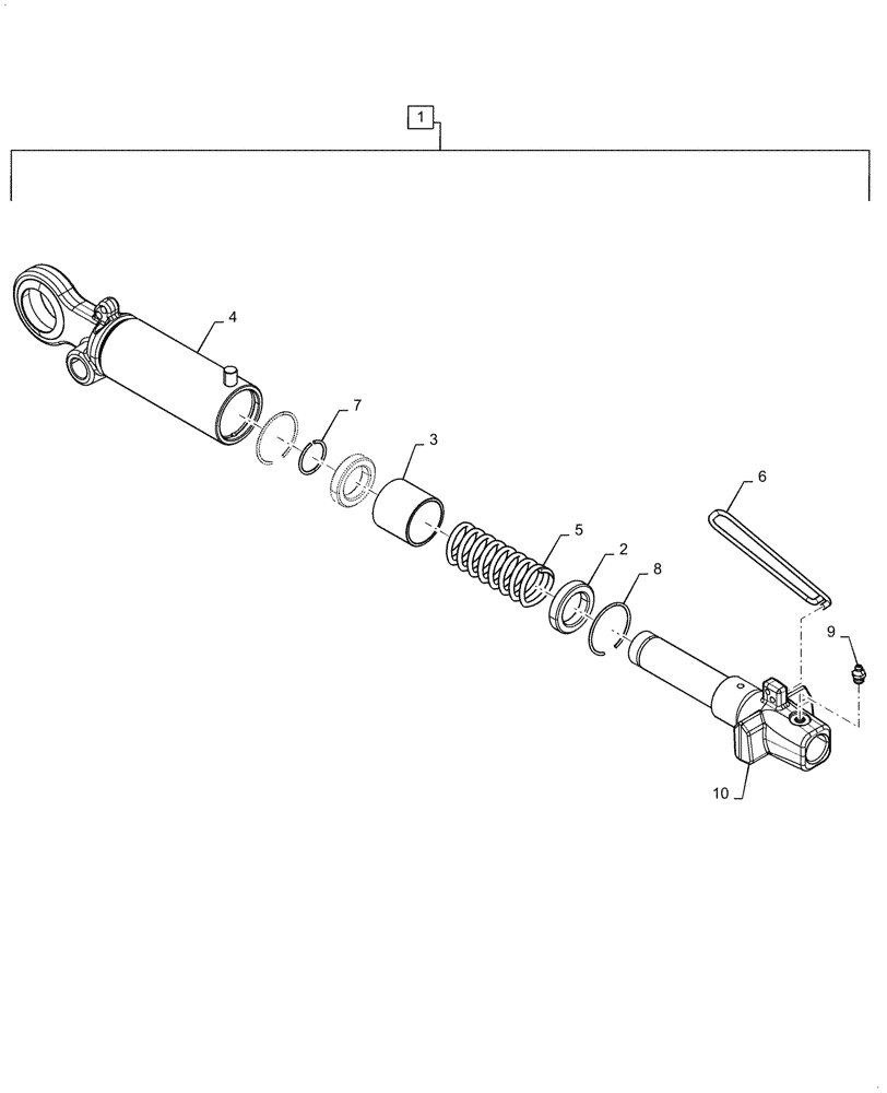 Схема запчастей Case IH MAGNUM 290 - (37.120.AF[06]) - STABILIZER ASSY (37) - HITCHES, DRAWBARS & IMPLEMENT COUPLINGS