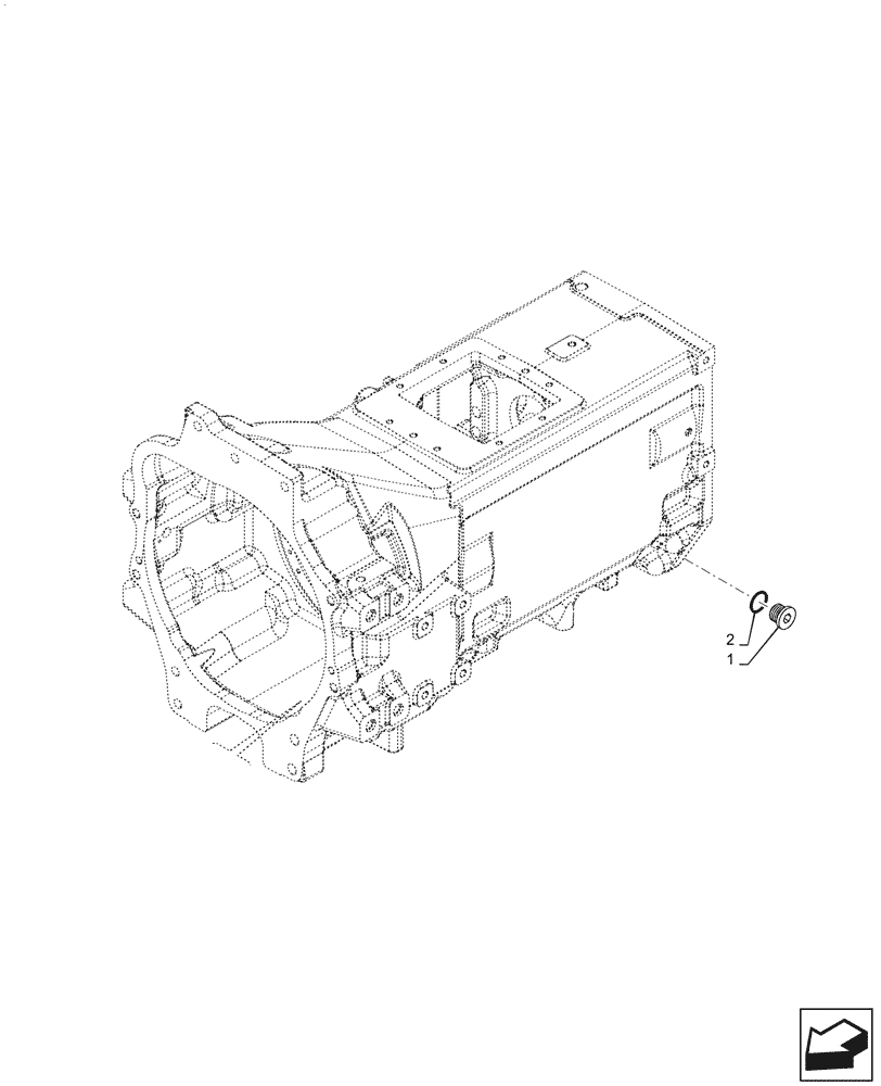 Схема запчастей Case IH PUMA1804 - (21.120.AD[01]) - GEARBOX OIL OUTLET PLUG (21) - TRANSMISSION