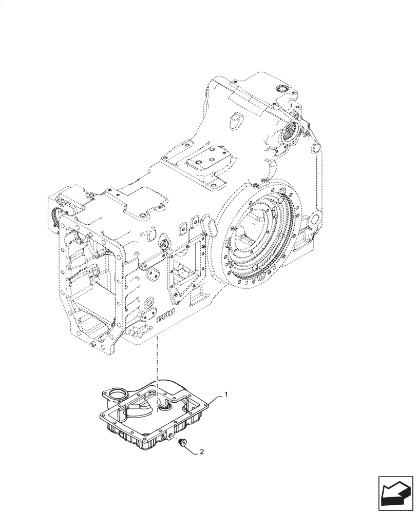 Схема запчастей Case IH PUMA1804 - (21.118.AG[01]) - TRANSMISSION DRIVE HOUSING COVER (21) - TRANSMISSION