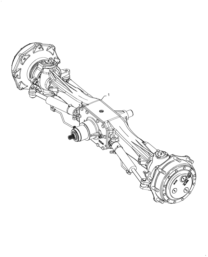 Схема запчастей Case IH PUMA1804 - (25.100.AA[02]) - FRONT AXLE ASSY (25) - FRONT AXLE SYSTEM