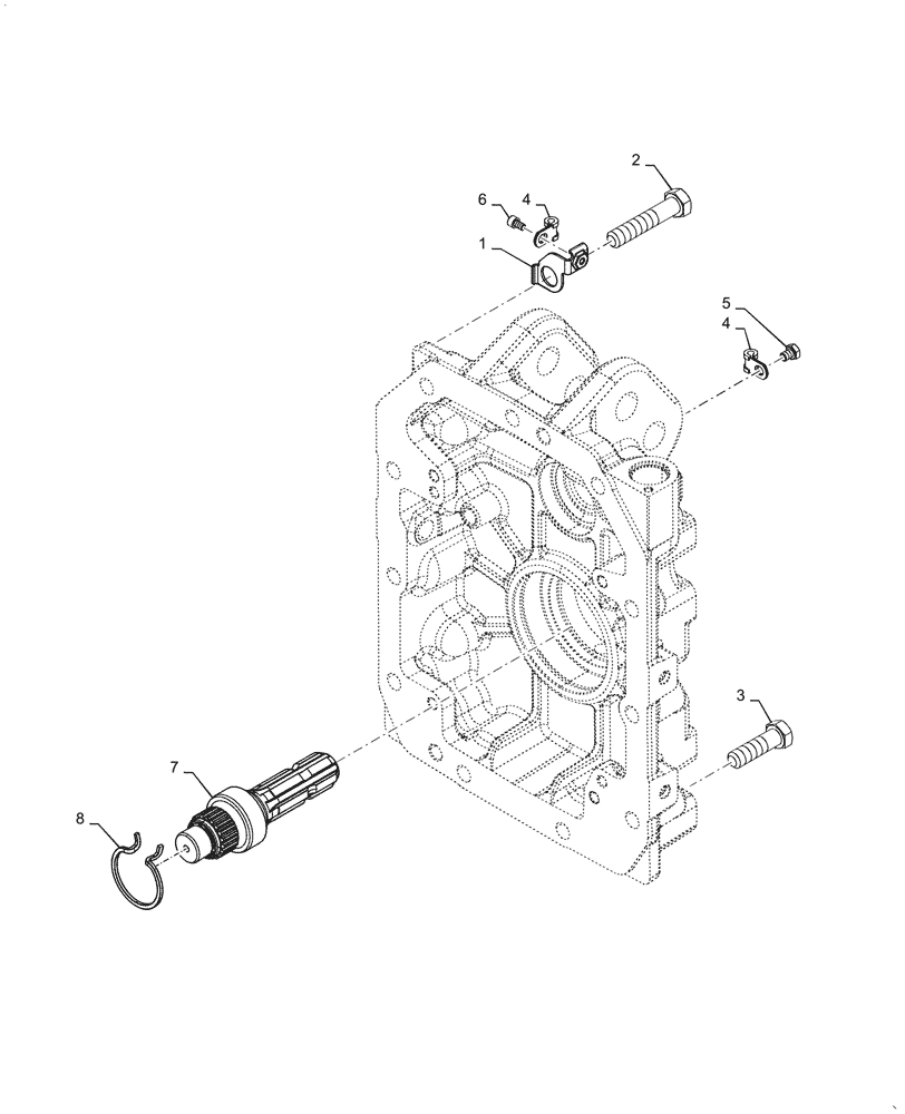 Схема запчастей Case IH PUMA1654 - (31.116.AG[01]) - PTO, HOUSING, MOUNTING (31) - IMPLEMENT POWER TAKE OFF