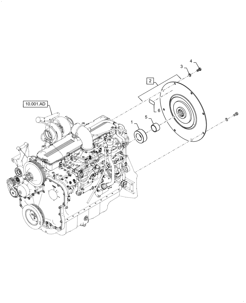 Схема запчастей Case IH 5088 - (18.112.AC) - FLYWHEEL DAMPER (18) - CLUTCH