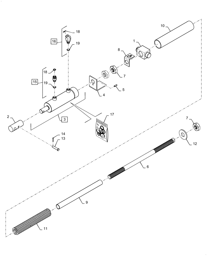 Схема запчастей Case IH 7088 - (14.100.AB[02]) - SEPARATOR BELT TENSIONER (14) - MAIN GEARBOX & DRIVE