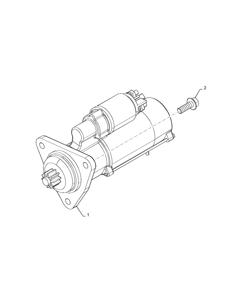 Схема запчастей Case IH 7088 - (55.201.AE) - STARTER MOTOR (55) - ELECTRICAL SYSTEMS