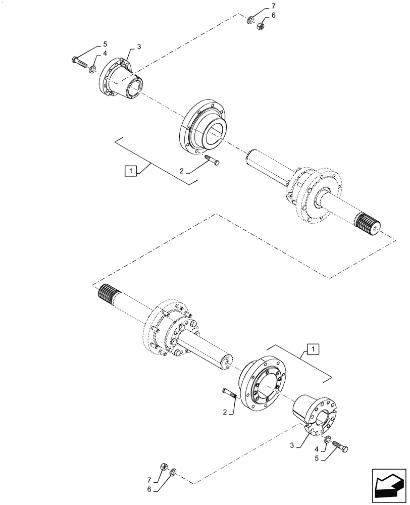 Схема запчастей Case IH PUMA1804 - (27.120.AR[02]) - REAR AXLE, WHEEL HUB (27) - REAR AXLE SYSTEM