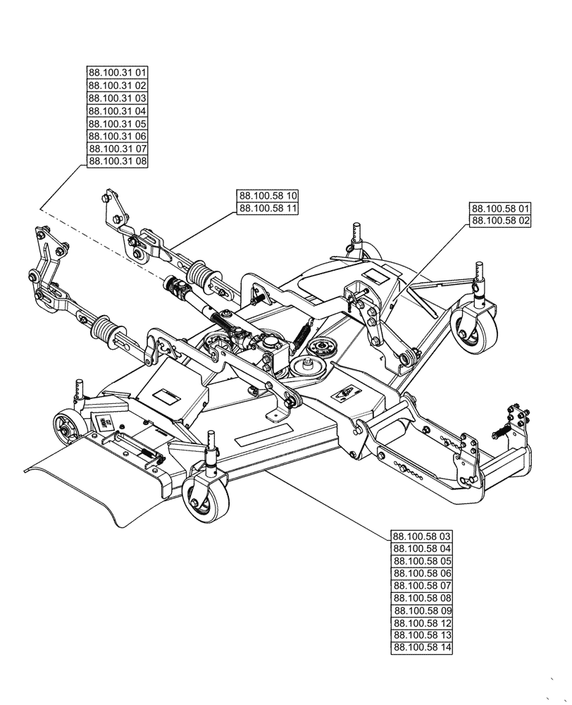 Схема запчастей Case IH MW266S - (88.000.00) - SECTION INDEX - ACCESSORIES (88) - ACCESSORIES