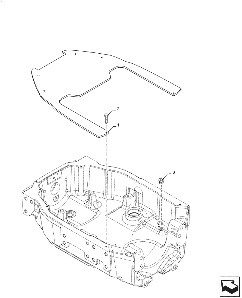 Схема запчастей Case IH PUMA1654 - (25.100.AV[09]) - FRONT AXLE SUPPORT, PLATE (25) - FRONT AXLE SYSTEM