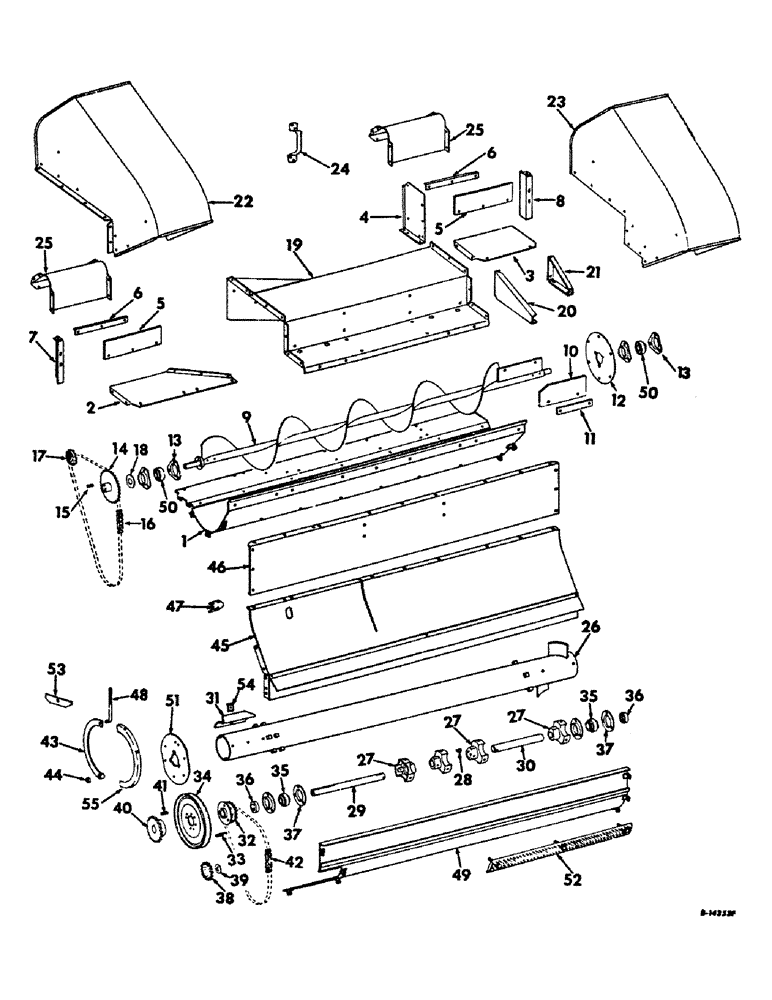 Схема запчастей Case IH 234 - (F-06) - SHELLER, SHELLER EAR CONVEYOR AND ROTOR (58) - ATTACHMENTS/HEADERS