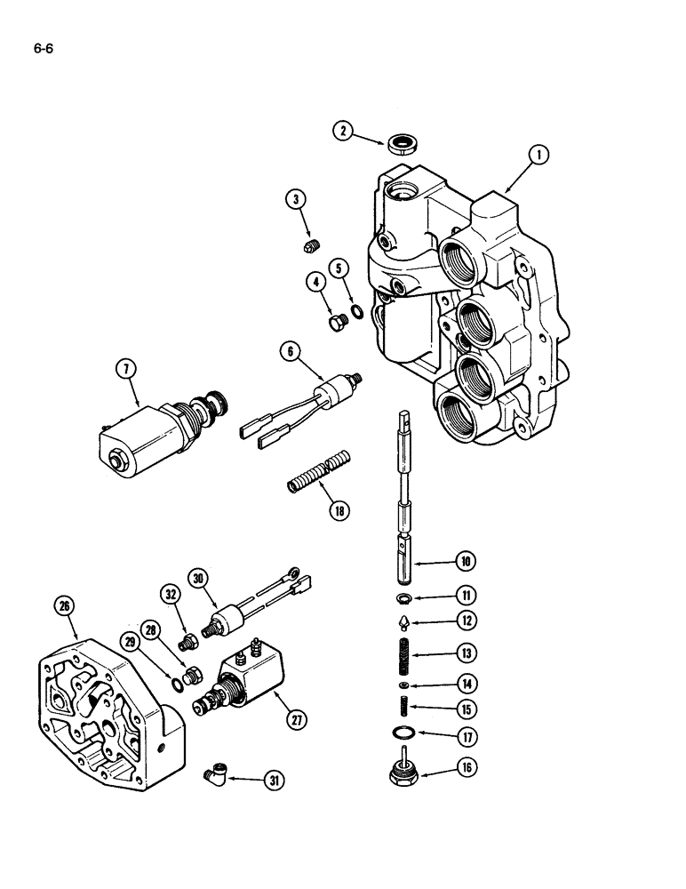 Схема запчастей Case IH 3394 - (6-06) - HYDRAULIC MANIFOLD ASSEMBLY (06) - POWER TRAIN