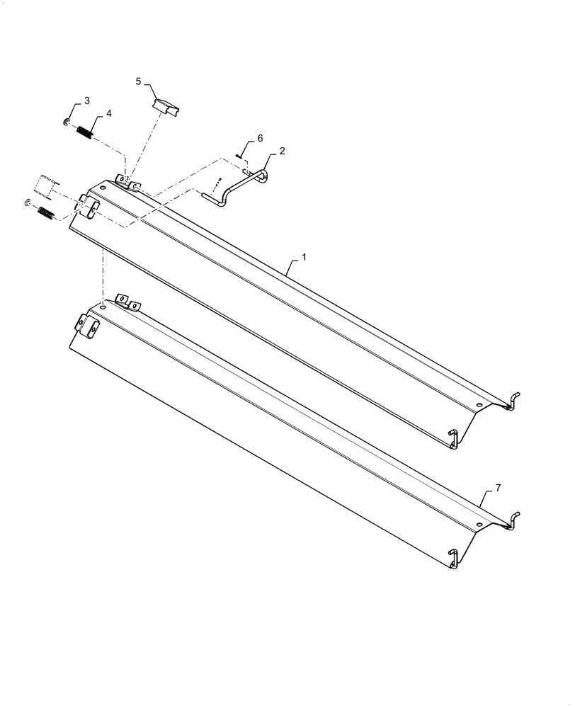 Схема запчастей Case IH 6088 - (80.150.BJ) - GRAIN TANK AUGER COVER (80) - CROP STORAGE/UNLOADING