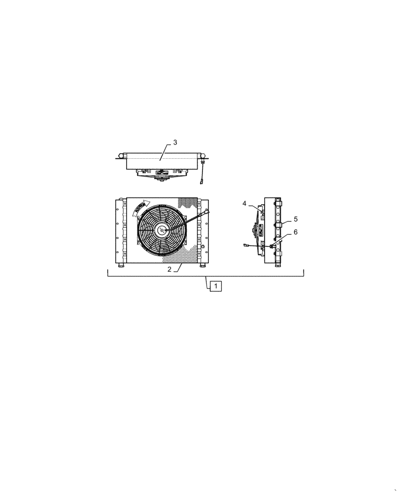 Схема запчастей Case IH 1255 - (35.300.AB[05]) - OIL COOLER PTO (35) - HYDRAULIC SYSTEMS