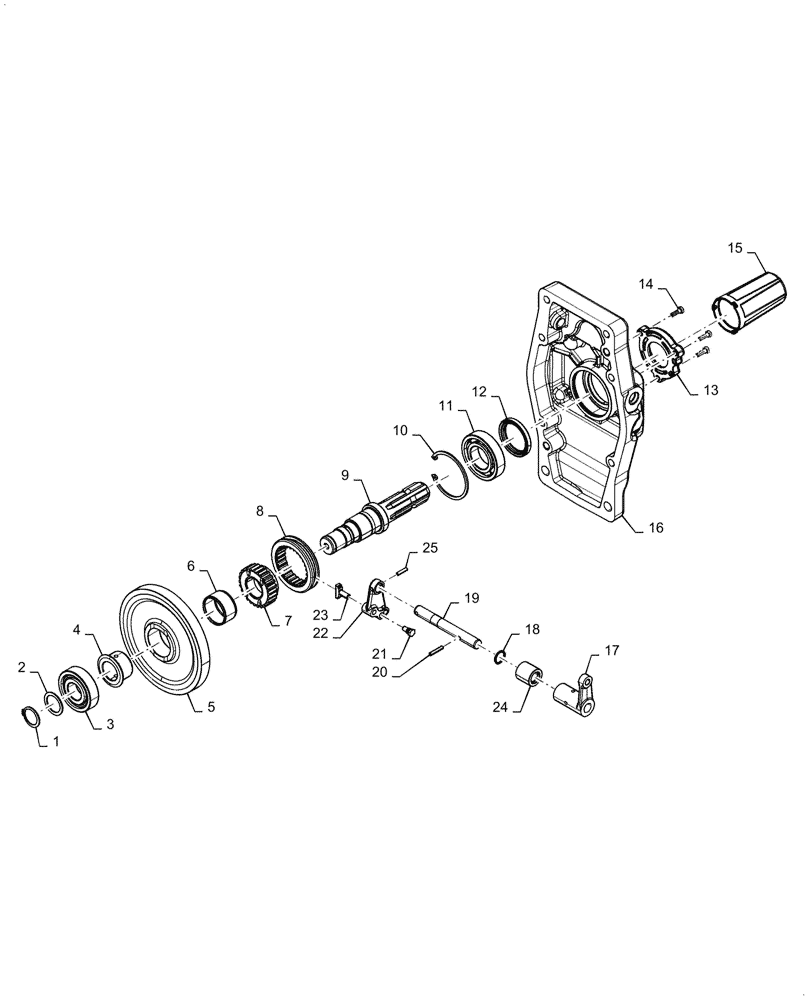 Схема запчастей Case IH FARMALL 45C - (31.110.AP[02]) - VAR - 722092 - COVER ASSY, REAR PTO (31) - IMPLEMENT POWER TAKE OFF