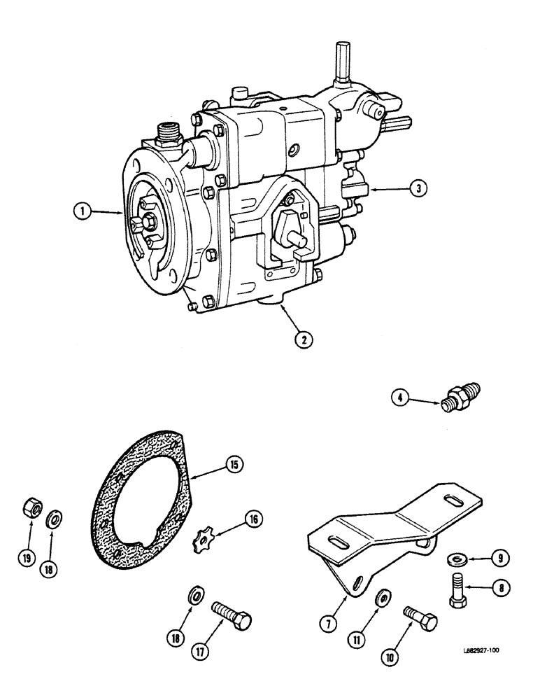 Схема запчастей Case IH 9150 - (3-10) - FUEL INJECTION PUMP, L-10 ENGINE (03) - FUEL SYSTEM