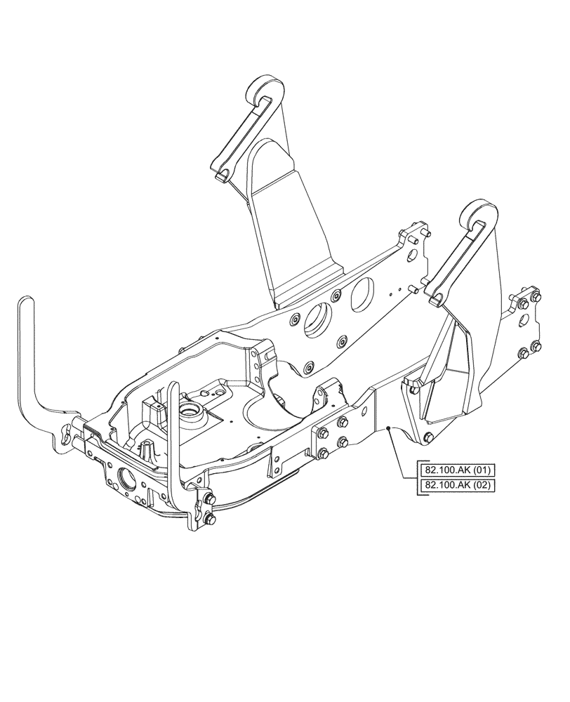 Схема запчастей Case IH PUMA 185 - (00.000.82) - PICTORIAL INDEX - FRONT LOADER AND BUCKET (00) - GENERAL & PICTORIAL INDEX