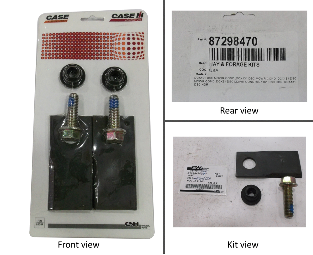 Схема запчастей Case IH RDX181 - (20.14.05[05]) - KIT KNIFE DISC MOWER W/HARDWARE 7 TWIST CW (14) - CROP CUTTING