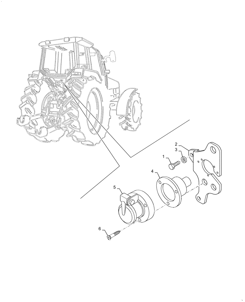 Схема запчастей Case IH PUMA1804 - (55.510.BM[04]) - ROTARY BEACON, POWER SOCKET (55) - ELECTRICAL SYSTEMS