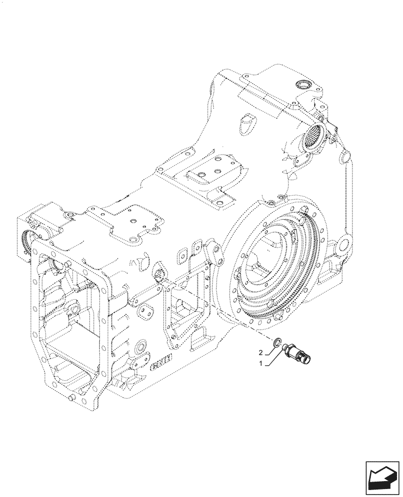 Схема запчастей Case IH PUMA1654 - (55.024.AH[02]) - TRANSMISSION, PRESSURE SENSOR (55) - ELECTRICAL SYSTEMS