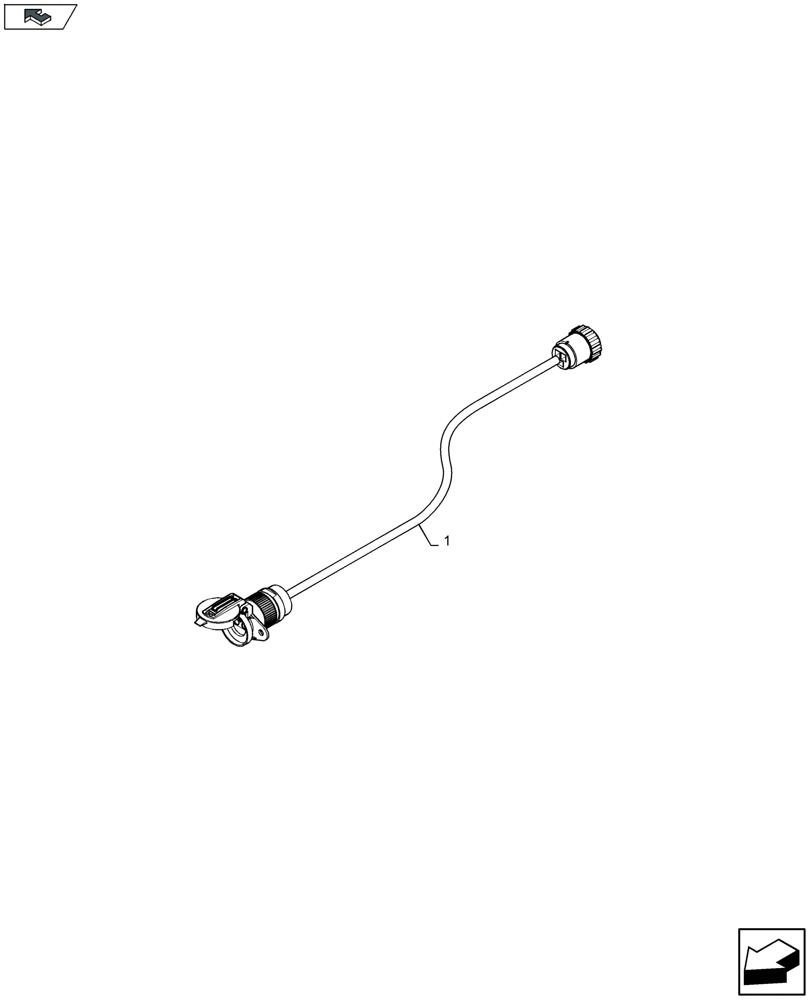 Схема запчастей Case IH LB324R - (55.100.060) - NA TO EUR ADAPTER POWER CABLE TRACTOR - D149 (55) - ELECTRICAL SYSTEMS