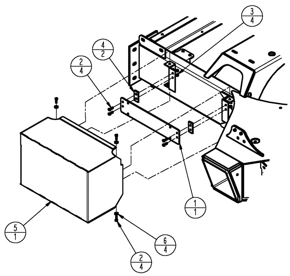 Схема запчастей Case IH 3150 - (04-018) - VALVE BANK MOUNT GROUP Suspension & Frame