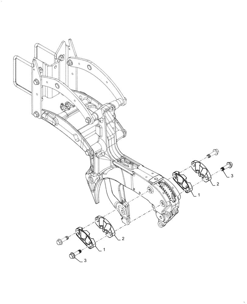 Схема запчастей Case IH 2160 - (63.110.AF[03]) - GRANULAR CHEMICAL CLAMP (63) - CHEMICAL APPLICATORS