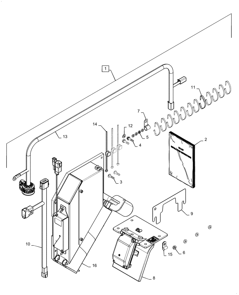 Схема запчастей Case IH 7088 - (88.100.55[08]) - DIA KIT, YIELD MONITOR SENSOR (88) - ACCESSORIES