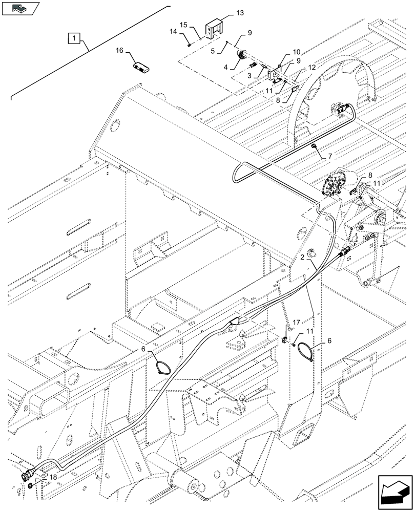 Схема запчастей Case IH LB324R - (88.068.009[02]) - DIA KIT: BALE LENGTH TRIP KIT - ELECTRONIC - F137150 (88) - ACCESSORIES