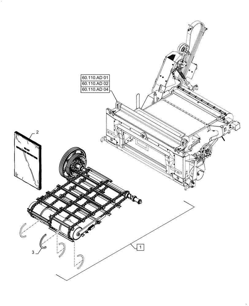 Схема запчастей Case IH 5088 - (88.100.60[05]) - DIA KIT, DRUM REINFORCEMENT (88) - ACCESSORIES