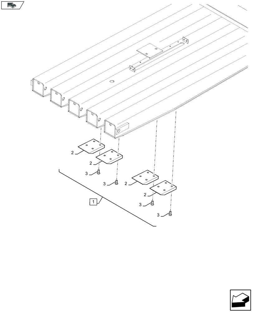 Схема запчастей Case IH LB324S - (88.070.014[01]) - SERVICE KIT: BLOCKS ON TOP DOOR - D151 (88) - ACCESSORIES