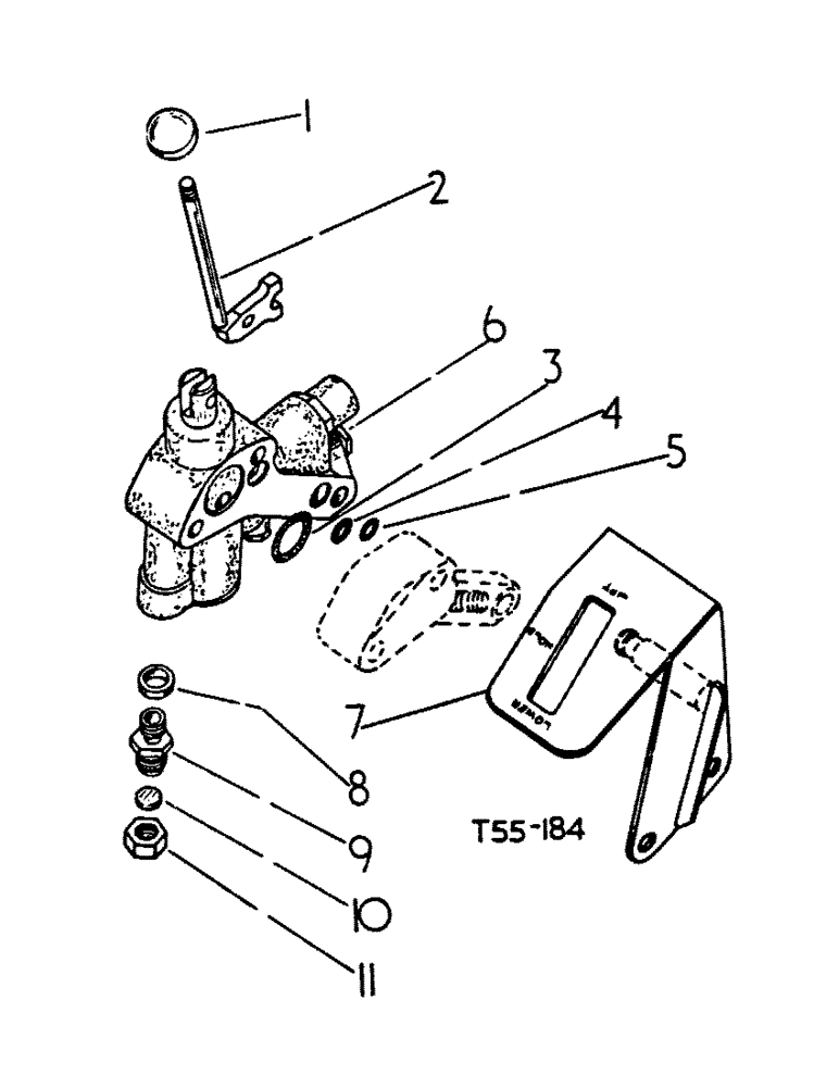 Схема запчастей Case IH 444 - (5-28) - AUXILIARY VALVE ATTACHMENTS, WHEN ONE AUXILIARY VALVE ALREADY FITTED, KEY TO UNITS (08) - HYDRAULICS