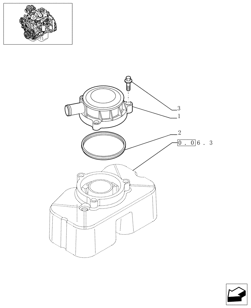 Схема запчастей Case IH PX85 - (0.04.5/1[01]) - BREATHER - ENGINE - PX85 - (504072431) (02) - ENGINE