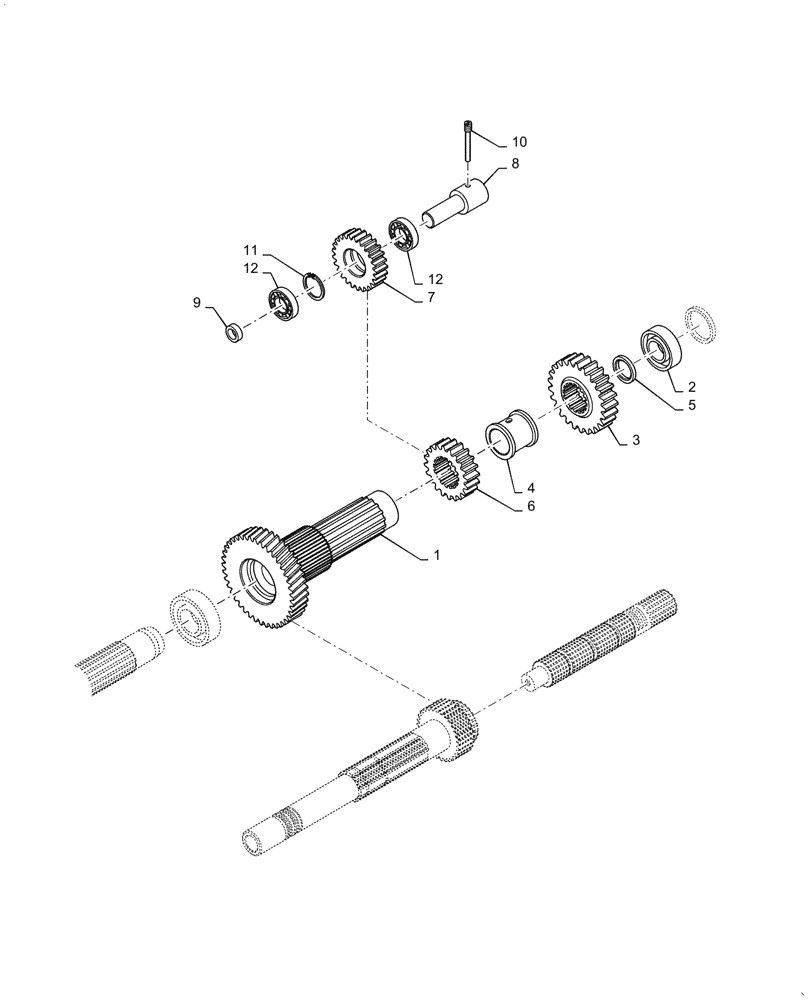 Схема запчастей Case IH PUMA1654 - (21.155.AA[19]) - CENTRAL REDUCTION GEAR (21) - TRANSMISSION