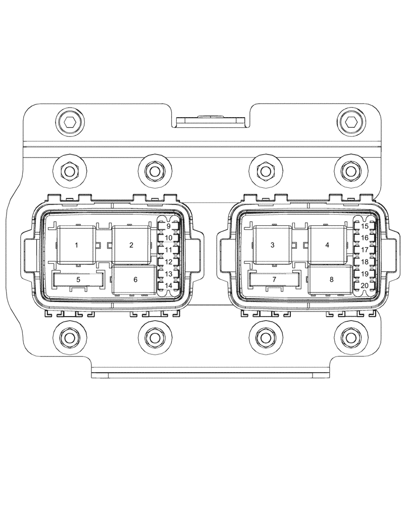 Схема запчастей Case IH OPTUM 270 CVT - (05.100.043[02]) - MAINTENANCE PARTS - FUSES, RELAY (05) - SERVICE & MAINTENANCE