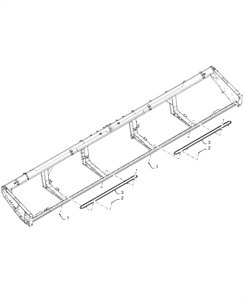 Схема запчастей Case IH DH253 - (58.130.AC[01]) - DRAPER GUIDE (58) - ATTACHMENTS/HEADERS