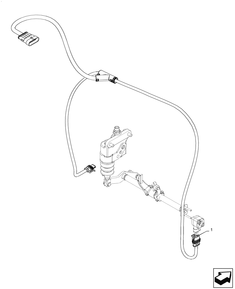 Схема запчастей Case IH PUMA1654 - (55.513.BC[01]) - HARNESS WIRING ASSY, CREEPER LINK (55) - ELECTRICAL SYSTEMS