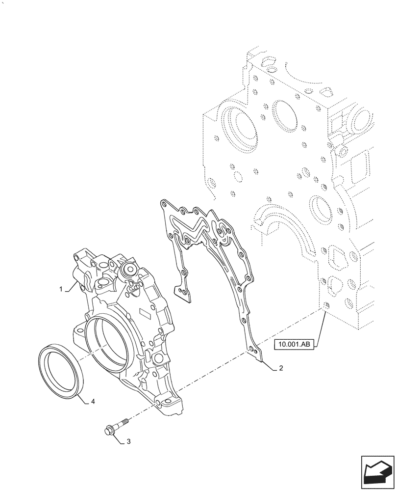 Схема запчастей Case IH PUMA1654 - (10.304.AC[01]) - OIL PUMP, LP38006 (10) - ENGINE