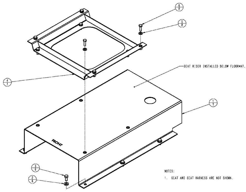 Схема запчастей Case IH SPX3185 - (01-015) - CAB INTERIOR - SEAT Cab Interior