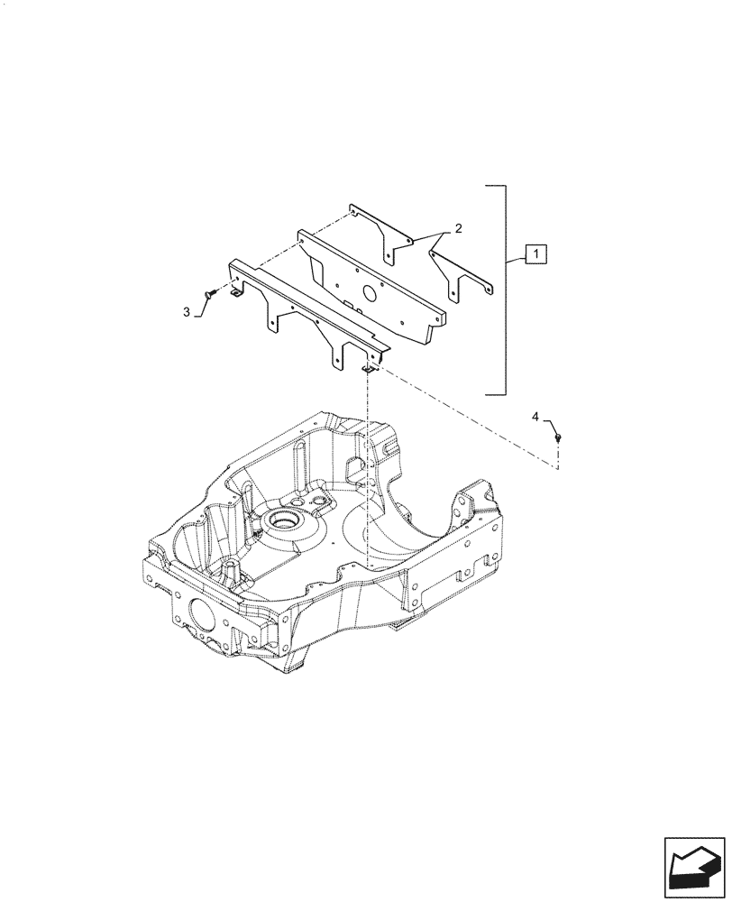 Схема запчастей Case IH PUMA1654 - (10.400.BF[05]) - FRONT SUPPORT COVER AND RADIATOR BAFFLE (10) - ENGINE