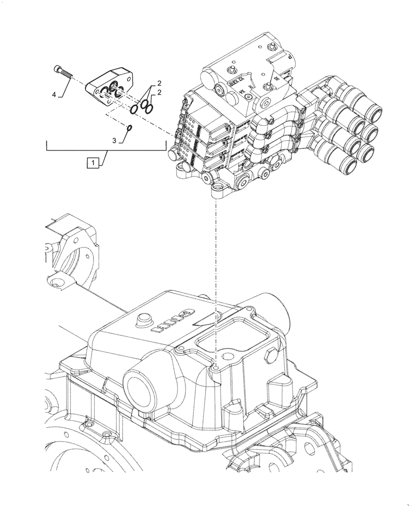 Схема запчастей Case IH PUMA1804 - (33.220.AM[01]) - REMOTE CONTROL VALVE, COVER (33) - BRAKES & CONTROLS