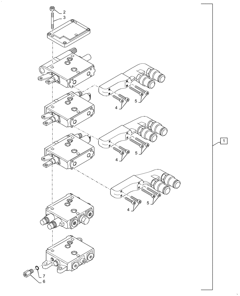 Схема запчастей Case IH PUMA1804 - (35.204.BE[16]) - REMOTE CONTROL VALVE, DISTRIBUTOR (35) - HYDRAULIC SYSTEMS