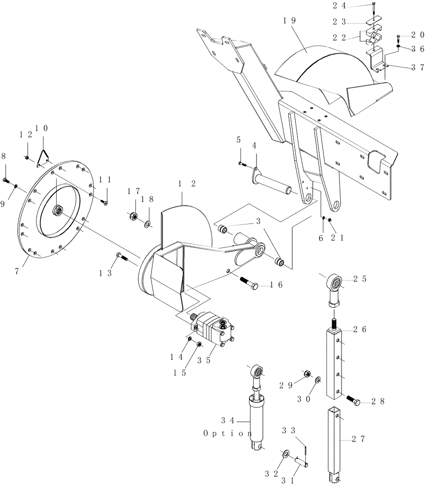 Схема запчастей Case IH 7700 - (A03.07[01]) - Sidetrim Knives 45° (60) - PRODUCT FEEDING